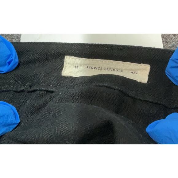 P&Co Black 304 Service Fatigue Pants Size US 8 UK 12 - Picture 4 of 5